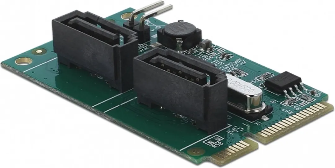 Delock Mini PCIe naar 2x SATA Converter