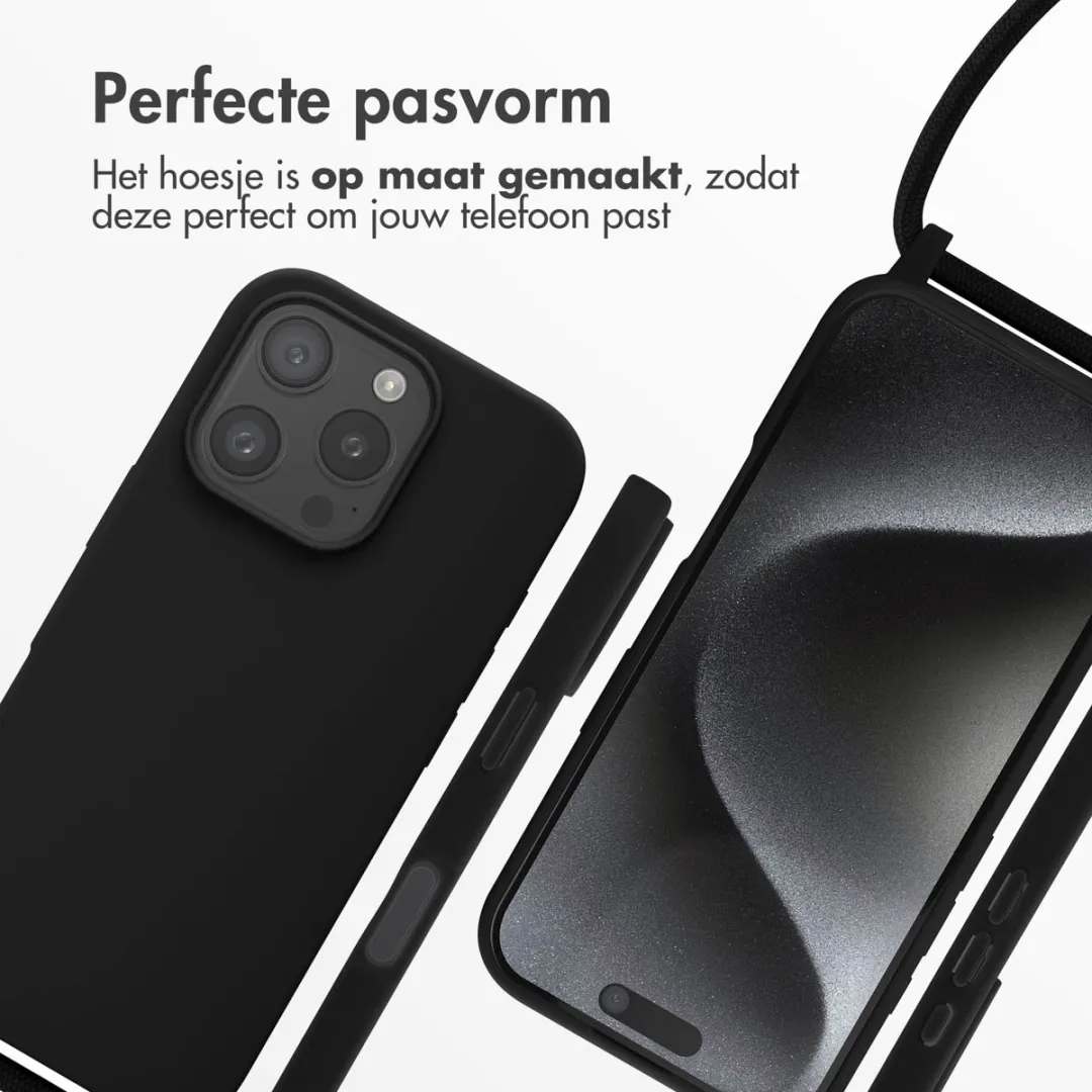 Imoshion iPhone 16 Pro Siliconen Hoesje - Zwart - afbeelding 6 van 6