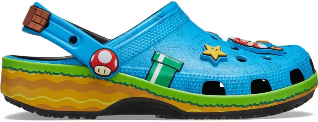 Crocs Super Mario Core Classic Klompen Blauw EU 42-43