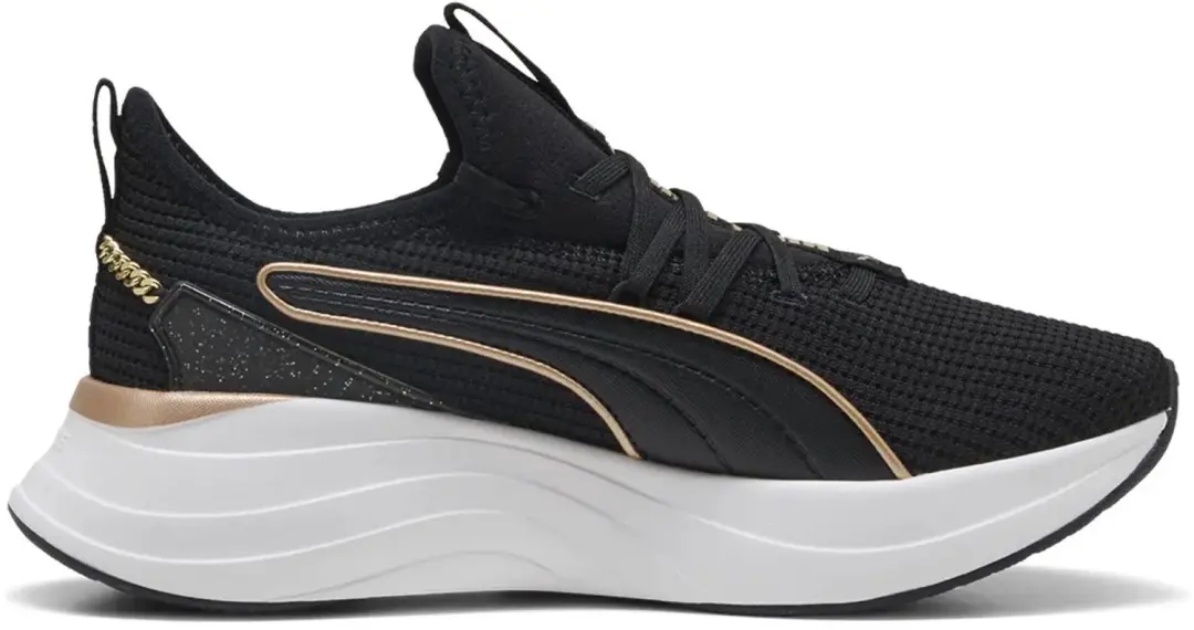 PUMA Softride Sabrina Polished Chrome Sneakers