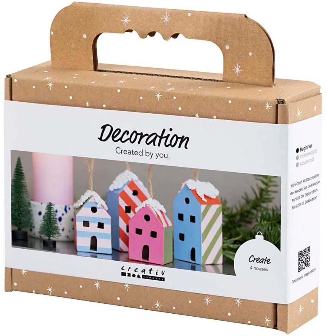 Creativ Company Mini Hobbyset Decoratie Huizen Multicolor