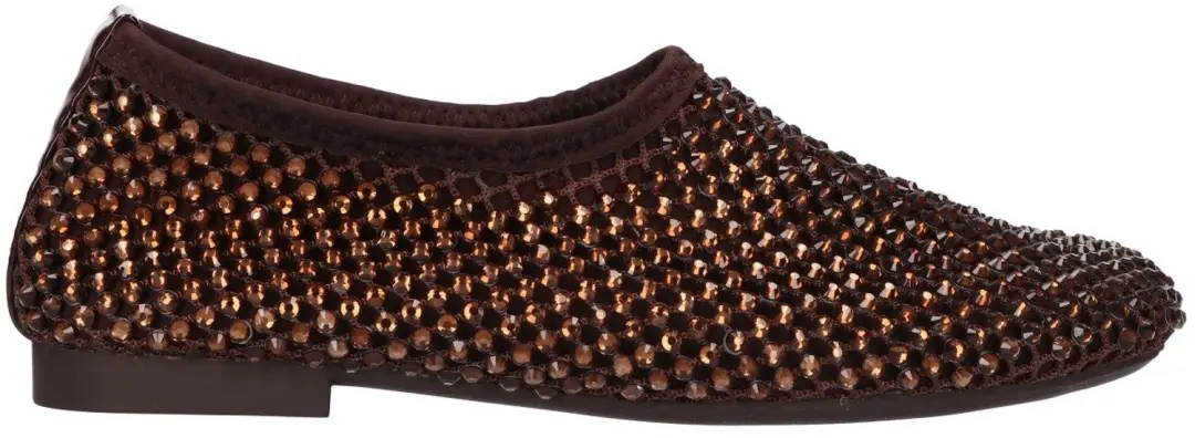 La Strada Ballerina Bruin Met Steentjes