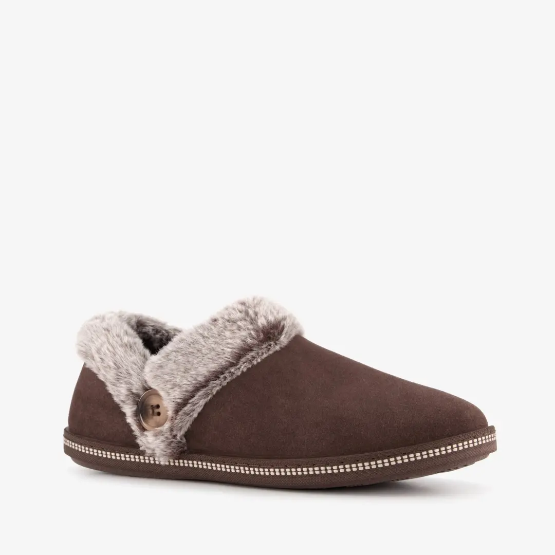 Skechers Cozy Campfire dames pantoffels bruin