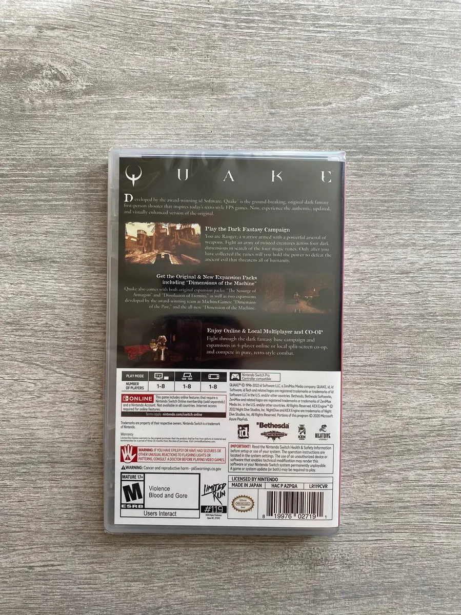 Quake Limited Run #119 NEW Sealed