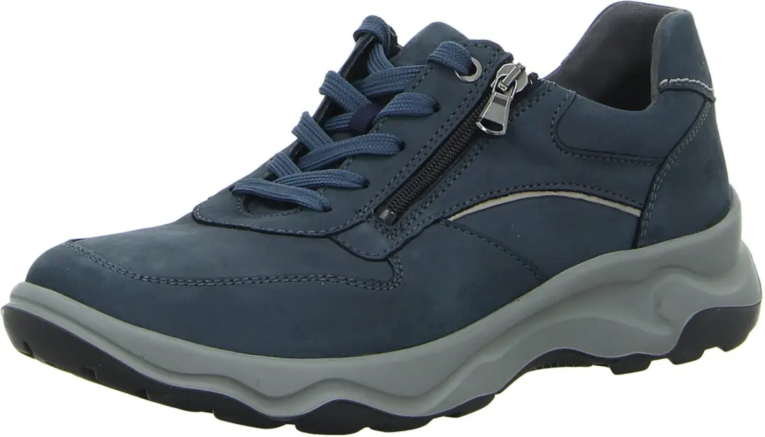 Waldläufer Heren Sportieve veterschoenen blauw maat 42,5