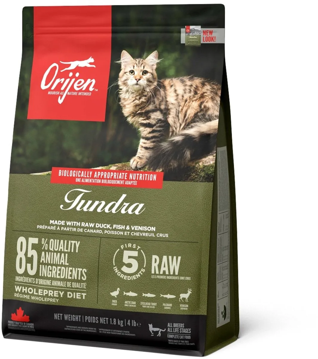 Orijen Whole Prey Tundra Kat Geit & Zwijn - 1.8 kg