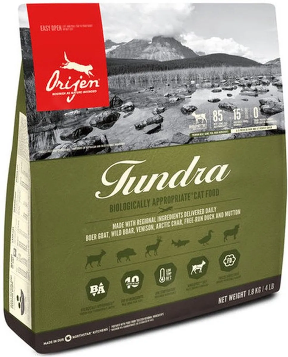 Orijen Whole Prey Tundra Kat Geit & Zwijn - 1.8 kg