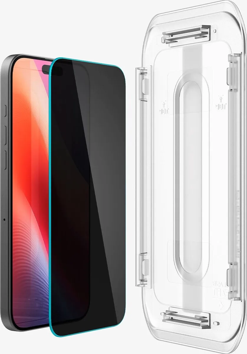 Spigen AGL07929 Privacy Glas iPhone 16 Pro - 9H - 2 Stuks - afbeelding 6 van 6