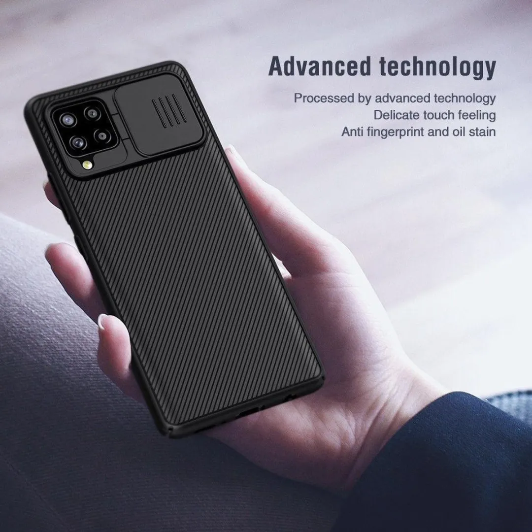Nillkin CamShield Hoesje Samsung Galaxy A42 - Camera Slider Zwart