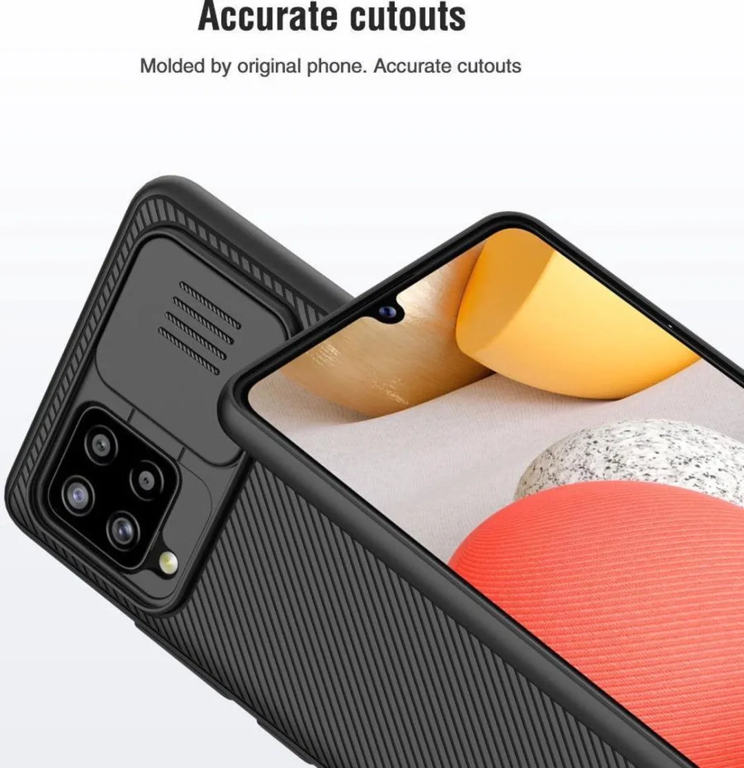 Nillkin CamShield Hoesje Samsung Galaxy A42 - Camera Slider Zwart