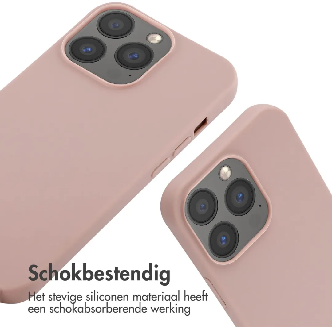 Imoshion iPhone 13 Pro Hoesje - Siliconen - Sand Pink