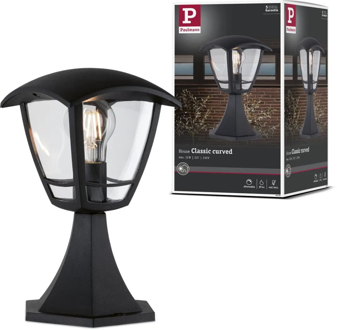Paulmann Bolderlamp Classic Curved IP44 280mm