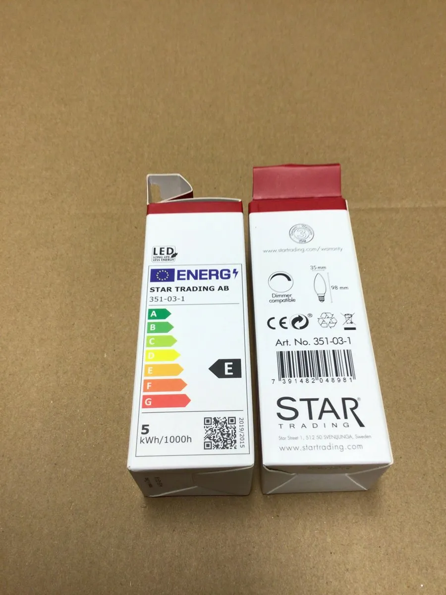 Star Trading Kaarslamp E14 4.2W Extra Warm Wit - Dimbaar