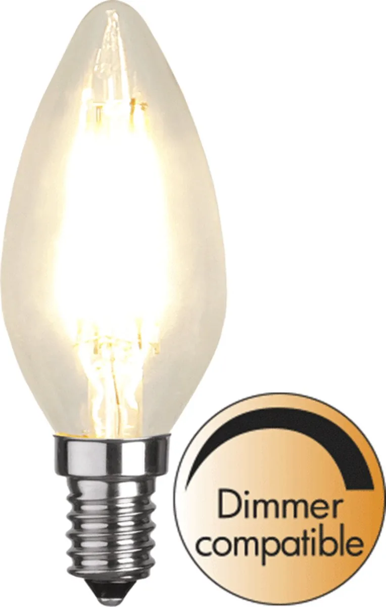 Star Trading Kaarslamp E14 4.2W Extra Warm Wit - Dimbaar