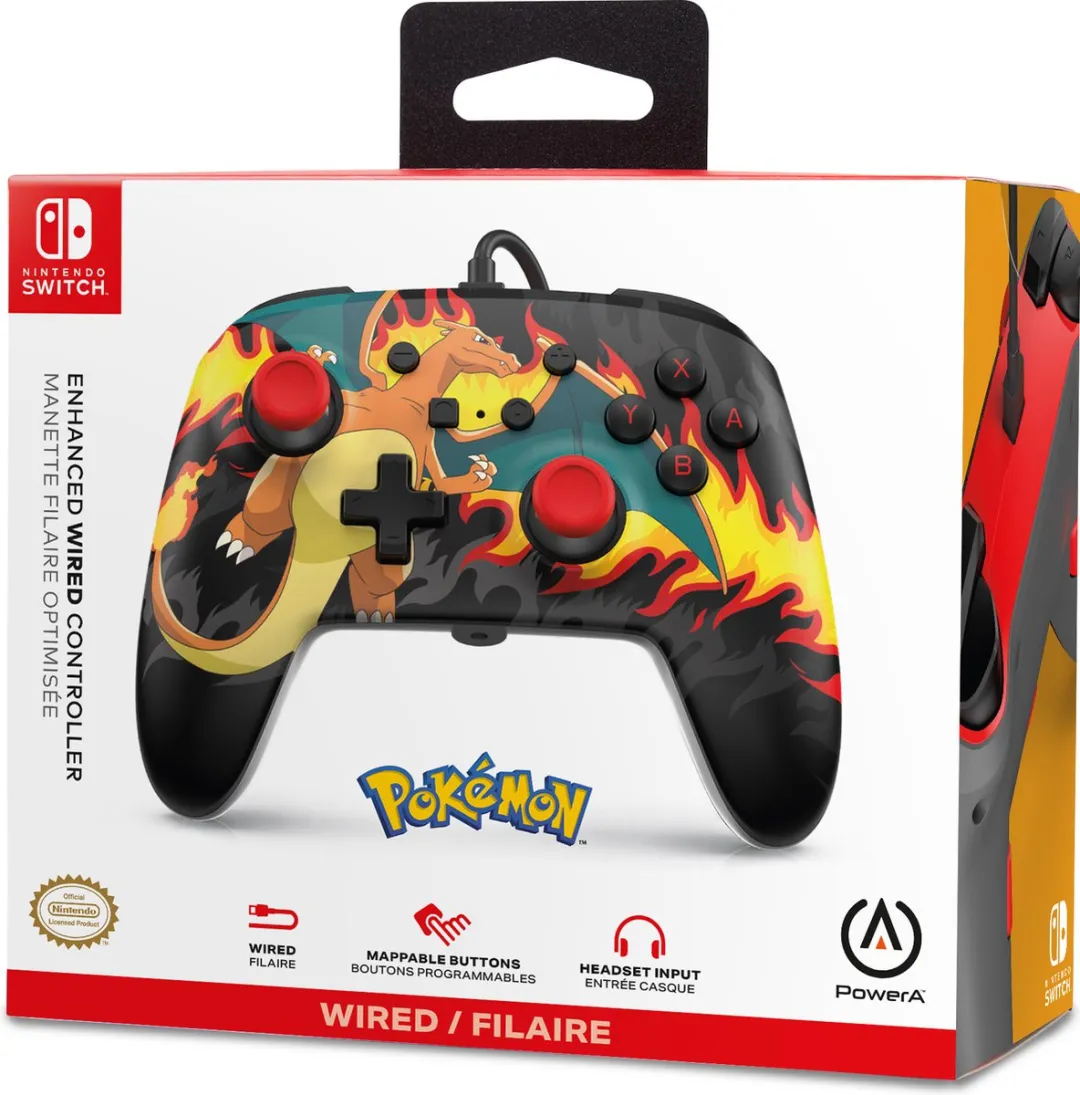 POWERA NSGP0283-01 Bedrade Controller Charizard Firestorm