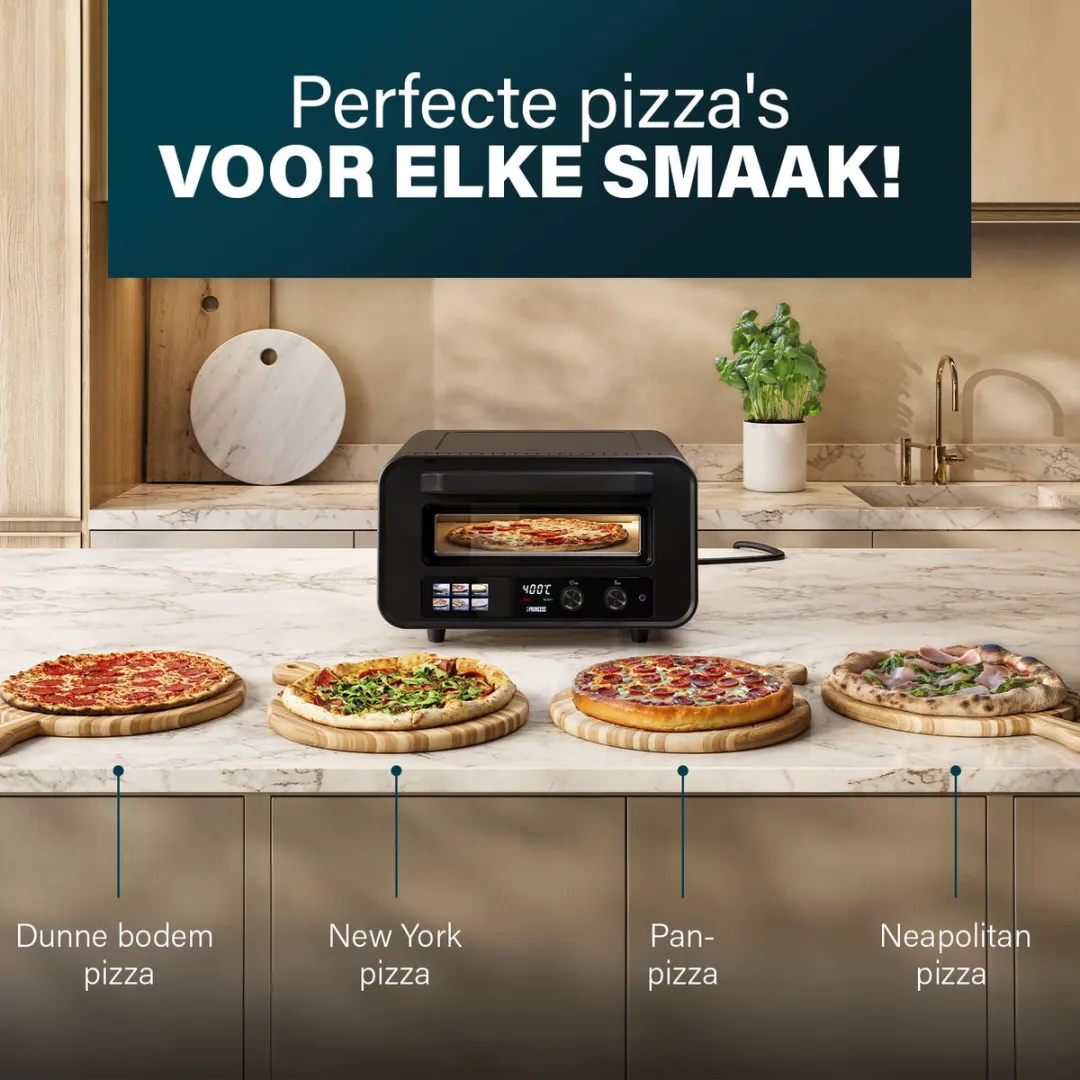 Princess 112780 Pizza Oven Pro Max 2100W - 15L - Zwart