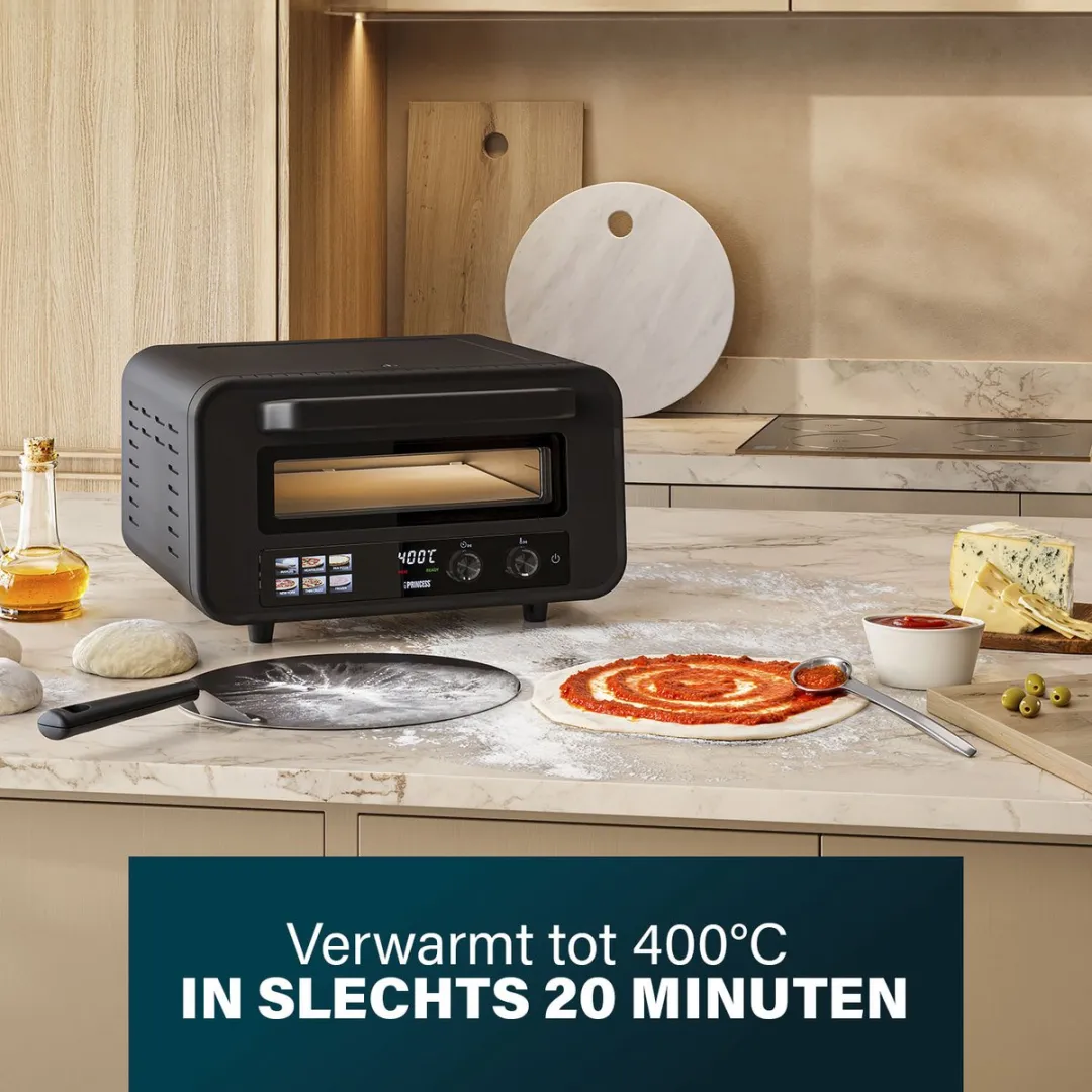 Princess 112780 Pizza Oven Pro Max 2100W - 15L - Zwart - afbeelding 6 van 6