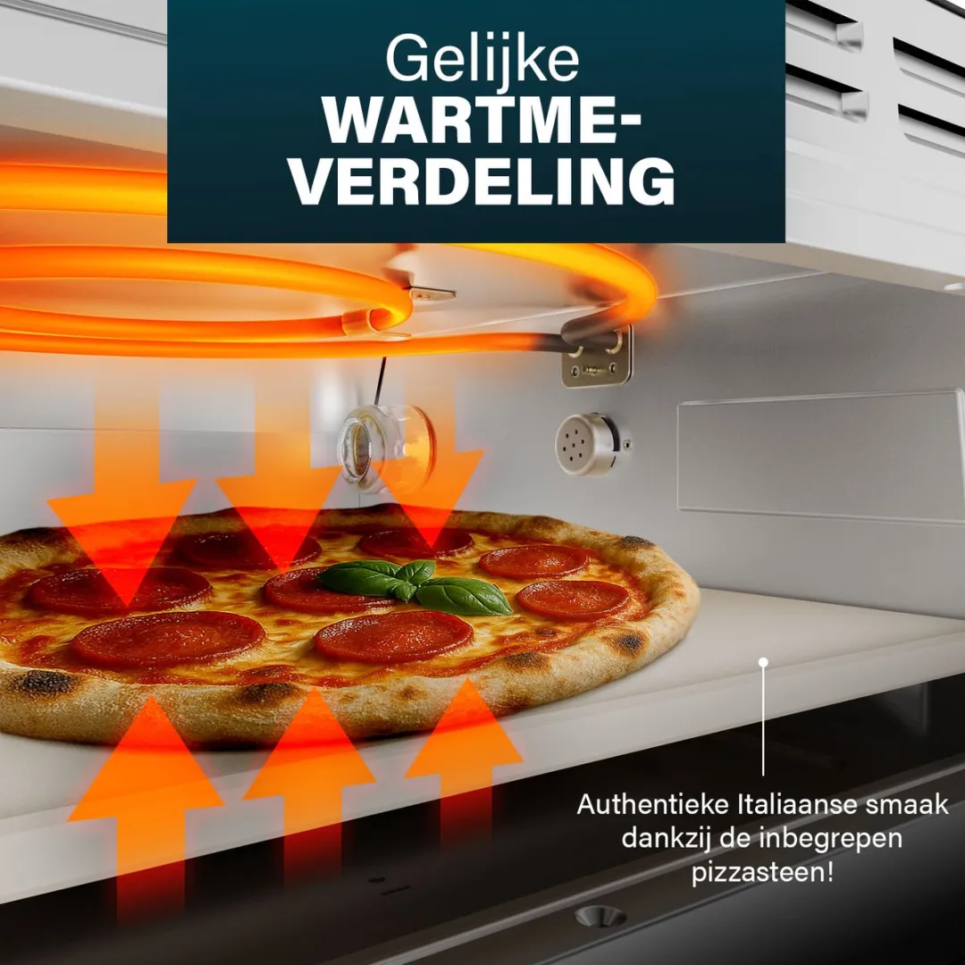 Princess 112780 Pizza Oven Pro Max 2100W - 15L - Zwart