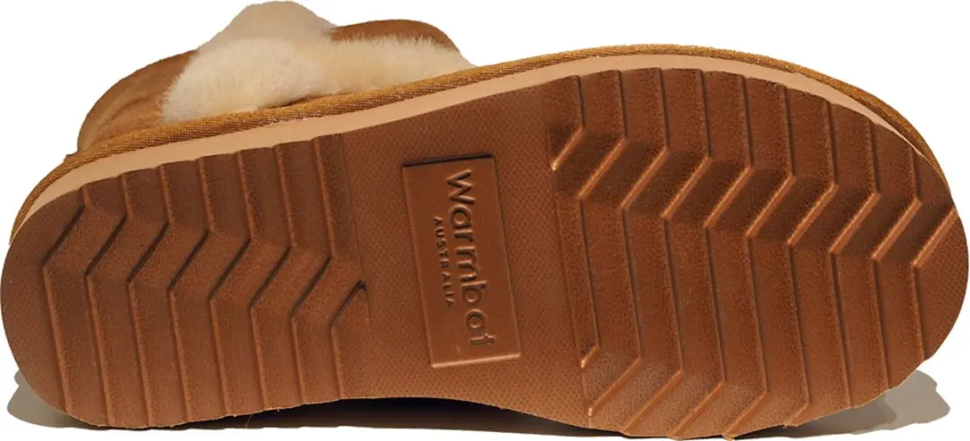 Warmbat Kangaroo Gevoerde Enkellaarzen - Cognac - afbeelding 5 van 6