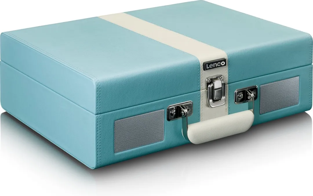 Lenco Classic Phono Retro TT-110BUWH Platenspeler - Blauw Wit