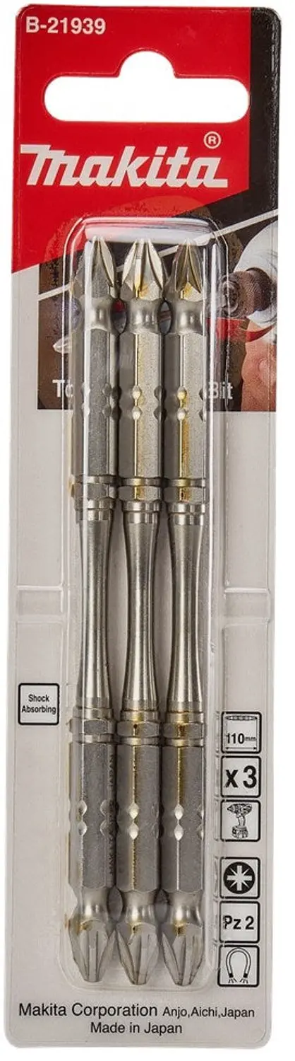 Makita B-21939 Slagschroefbit PZ2x110mm - afbeelding 2 van 2