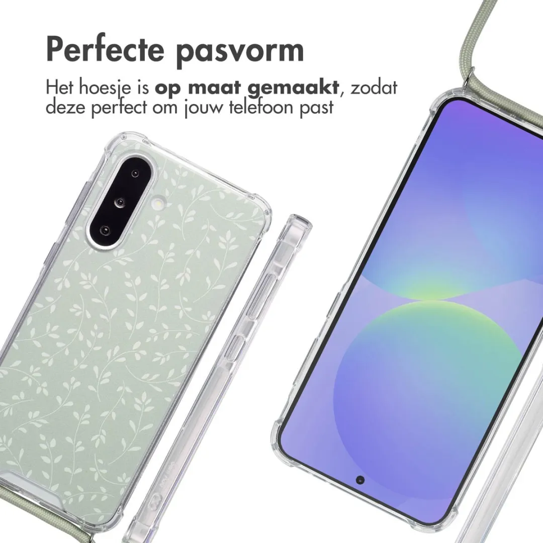imoshion Hoesje Samsung Galaxy A36 Smoke Green Flowers