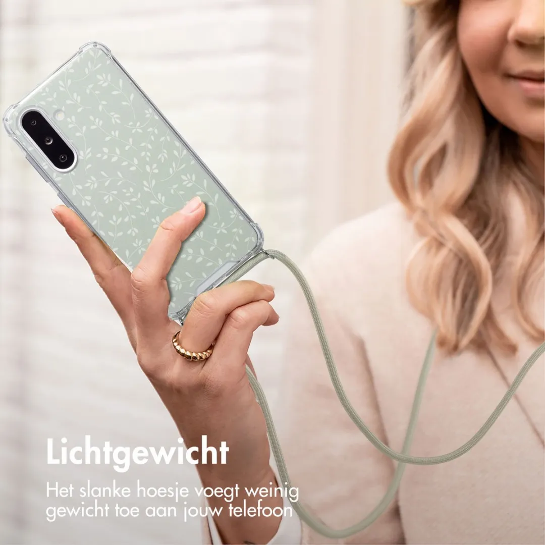 imoshion Hoesje Samsung Galaxy A36 Smoke Green Flowers