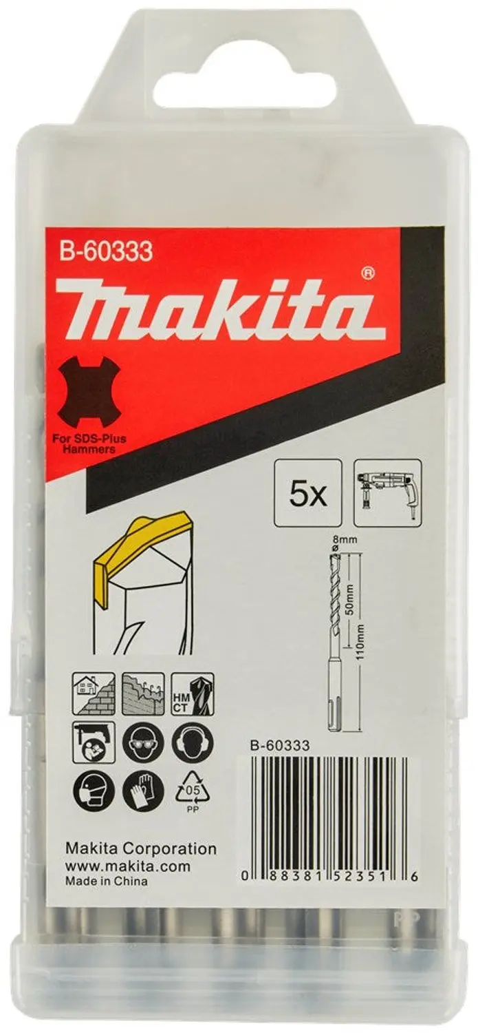 Makita 8 x 110 mm SDS-PLUS Betonboor