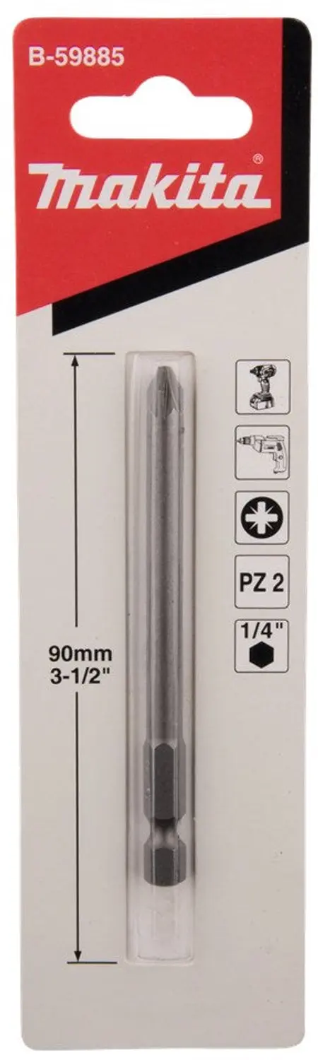 Makita Schroefbit PZ2x90mm - B-59885 - afbeelding 3 van 3