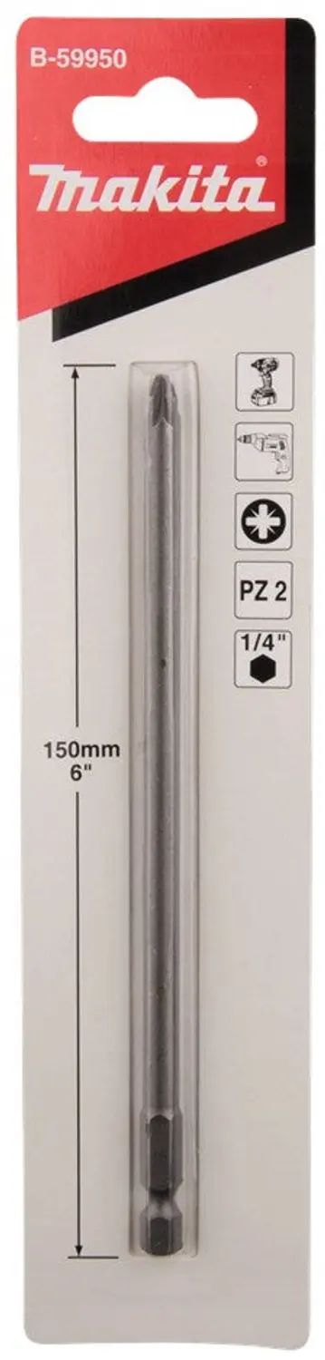 Makita B-59950 Schroefbit PZ2 150mm - afbeelding 3 van 3