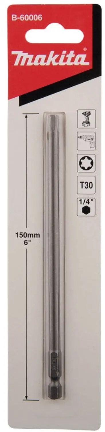 Makita Schroefbit T30x150mm - B-60006 - afbeelding 2 van 3