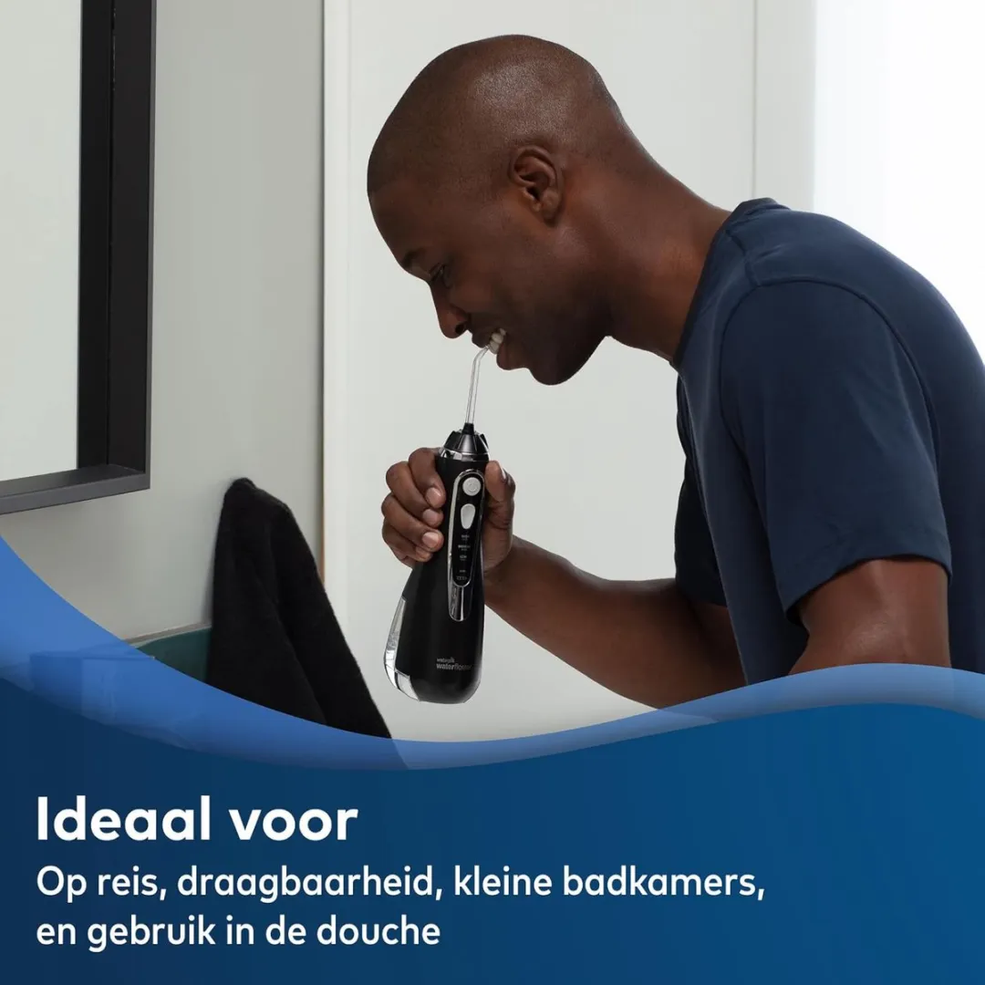 Waterpik WP-582 Draadloze Waterflosser - 200ml - 3 Snelheden - Zwart - afbeelding 6 van 6