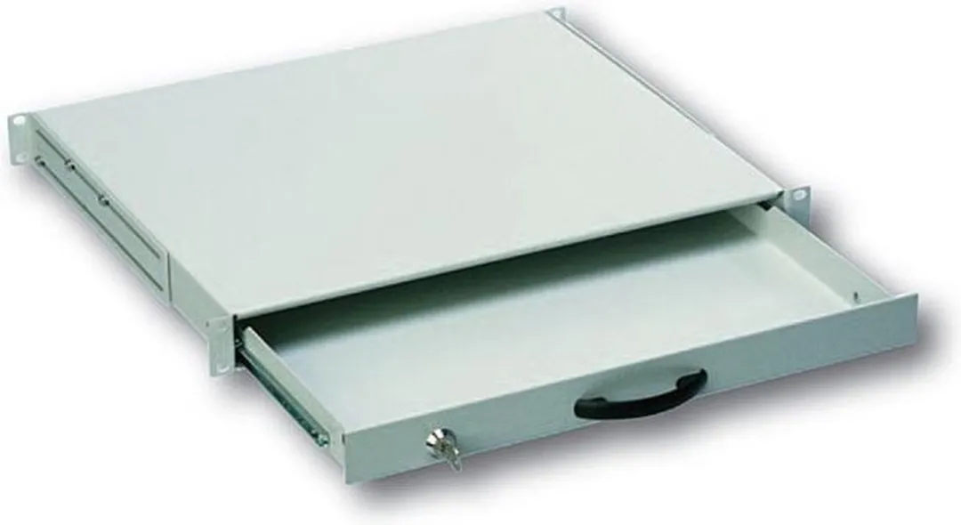 Digitus DN-19 KEY-1U Schuiflade 19" - Grijs-wit - afbeelding 6 van 6