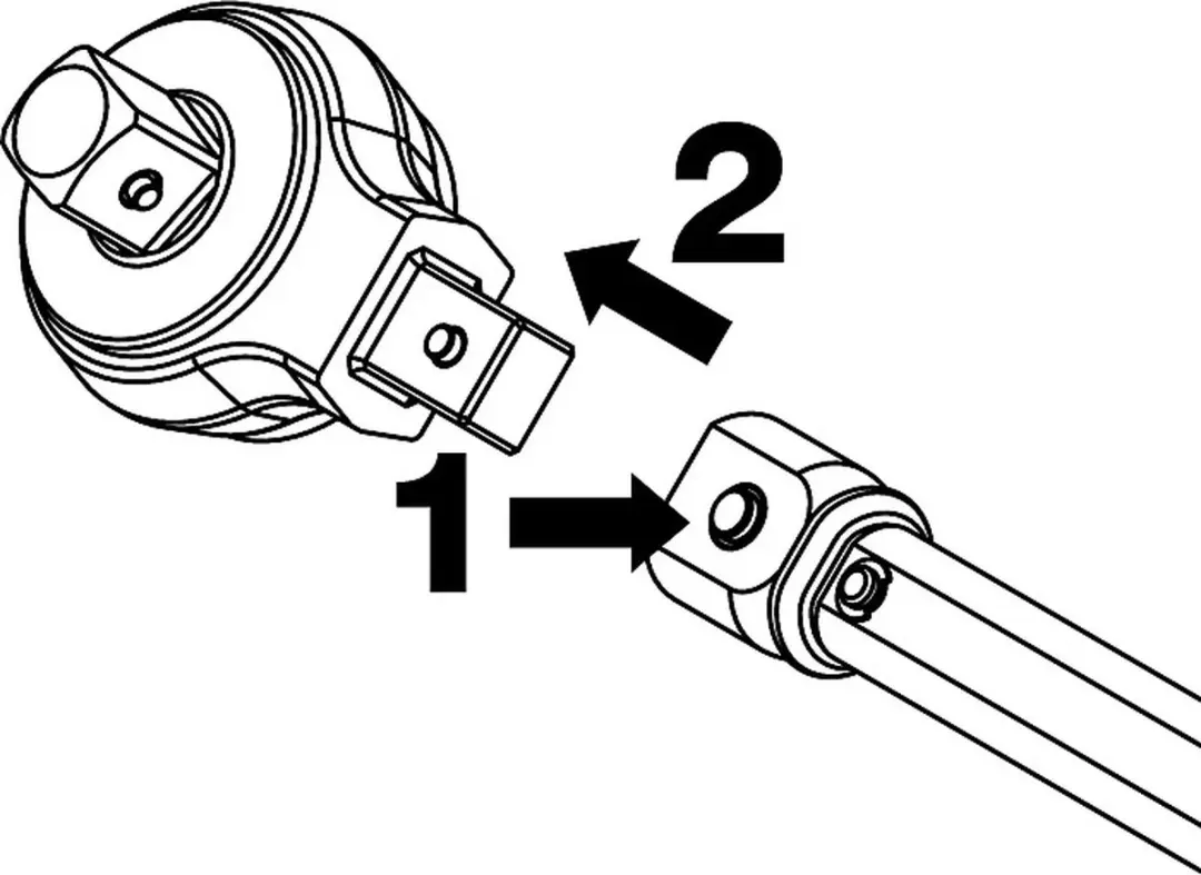 Hazet 6404-1S Omkeerbare Insteekratel 1/2 inch - afbeelding 2 van 3