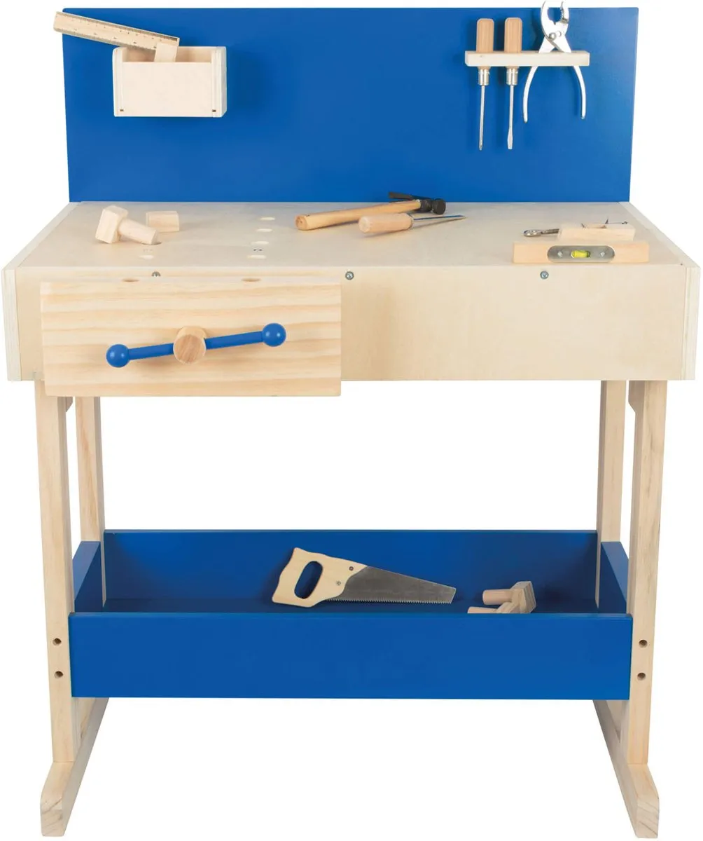 Small Foot Houten Speelgoedwerkbank - Multicolor