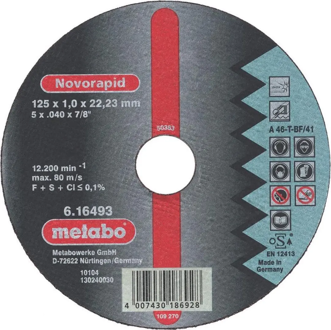 Metabo Novorapid Doorslijpschijf 616271000