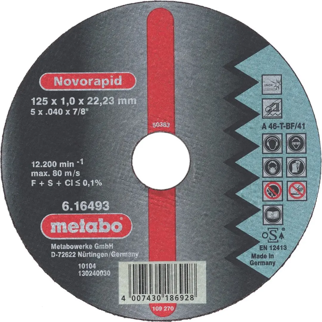 Metabo Novorapid 616274000 Doorslijpschijf 230mm