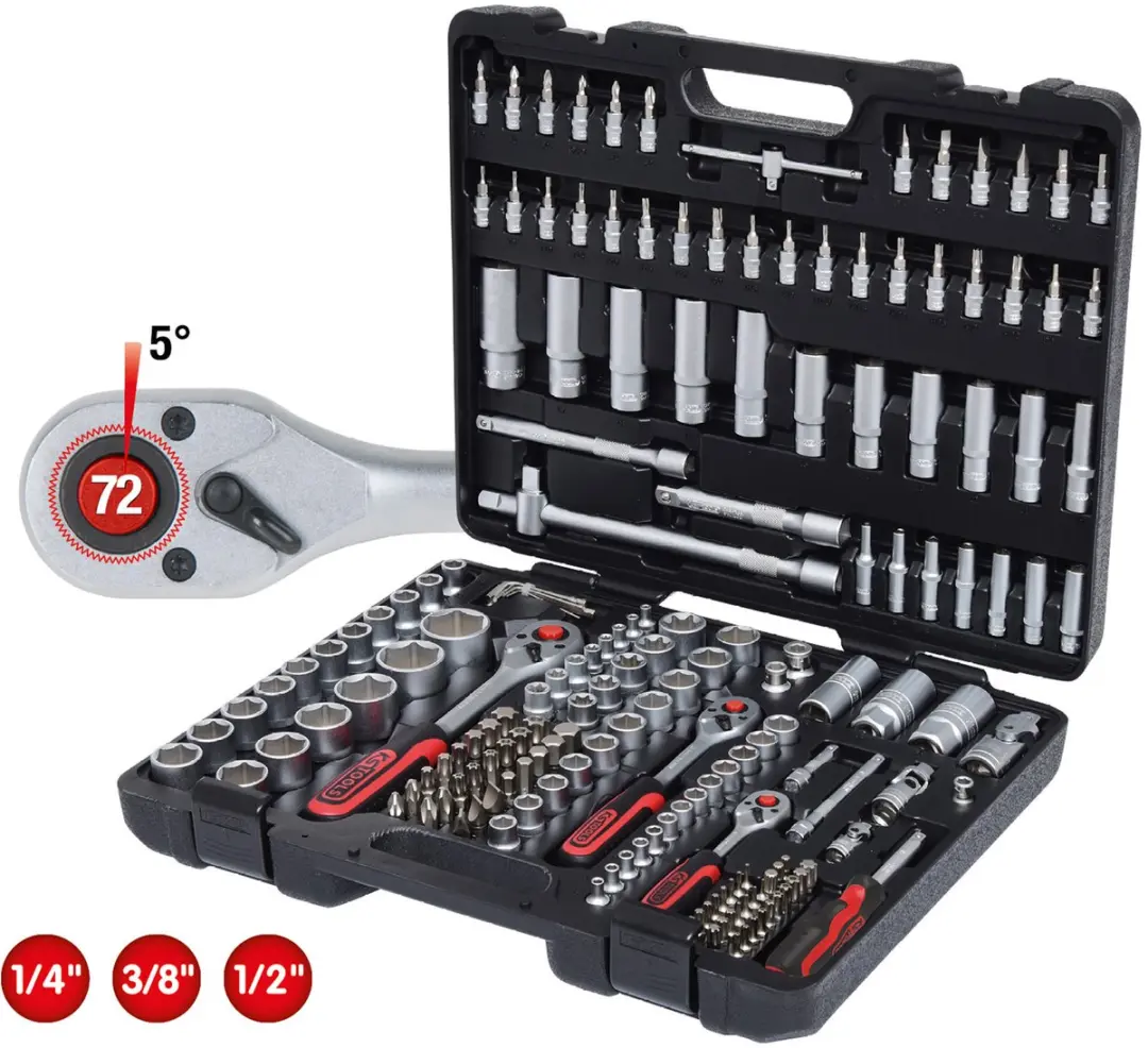 KS Tools 917.0779 Doppenset - 179-delig, 1/4-1/2 inch - afbeelding 6 van 6