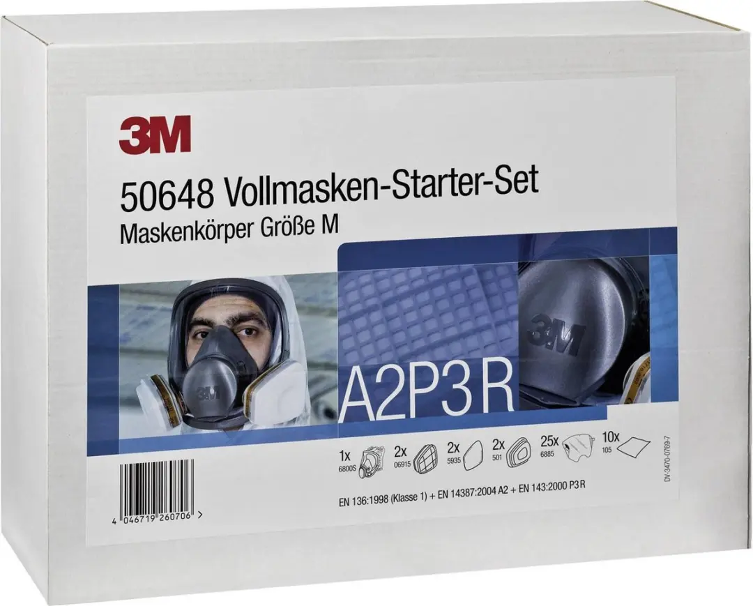 3M 50648 Volgelaatsmaskerset A2P3 R