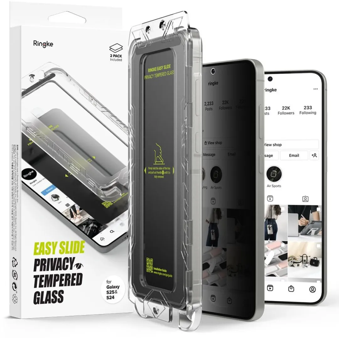 Ringke Easy Slide Privacyglas Samsung Galaxy S24/S25