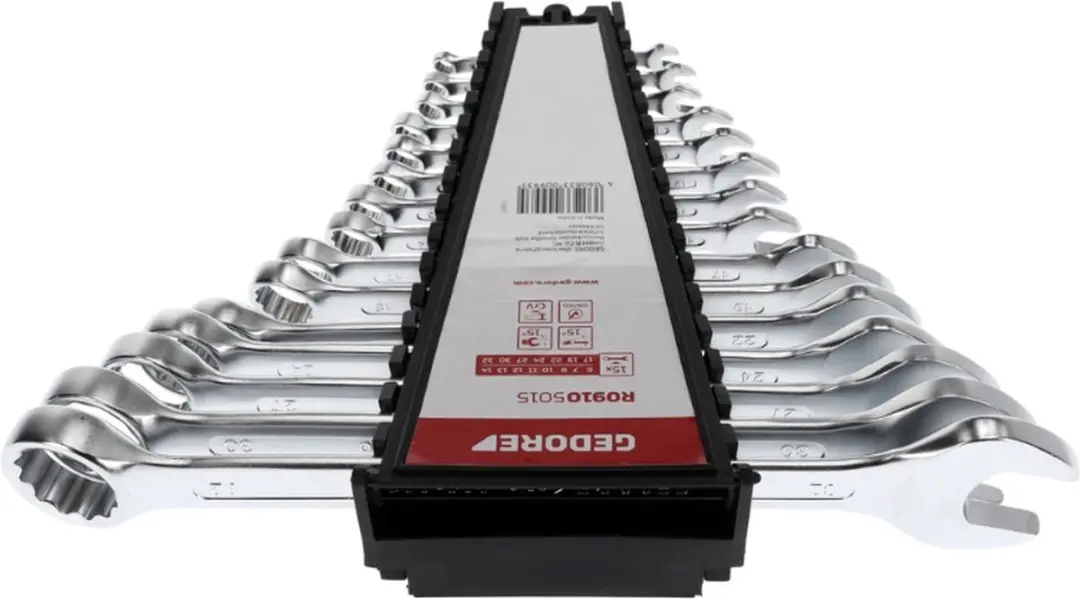 Gedore RED 3300993 Ringsteeksleutelset - 15-delig metrisch - afbeelding 6 van 6
