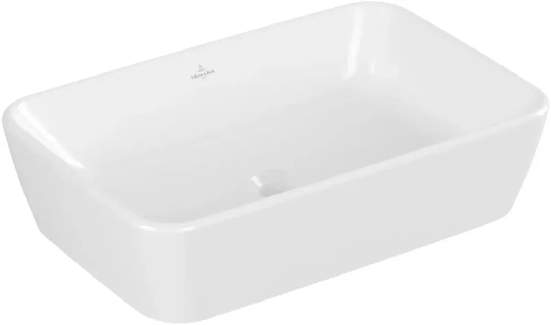 Villeroy & Boch Architectura waskom 60x40.5x15.5cm Rechthoek met overloopgat Wit
