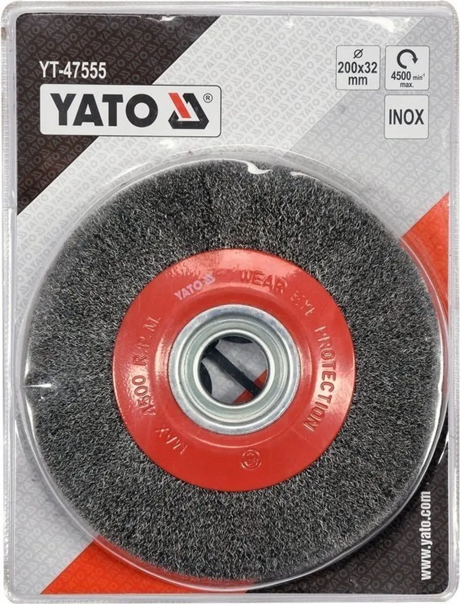 Yato YT-47555 Schijfborstel 200mm - Inox - 2x - afbeelding 5 van 5