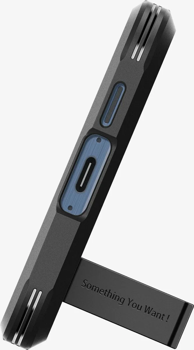 Spigen Tough Armor ACS07530 Hoesje - Samsung Galaxy A55 - Zwart