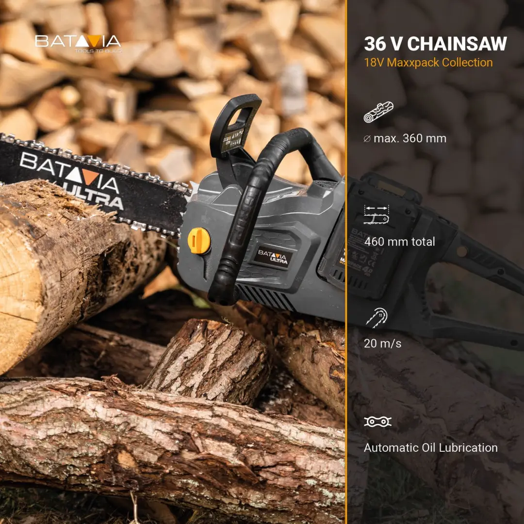 Batavia 36V Brushless Accu Kettingzaag 18" - afbeelding 4 van 5