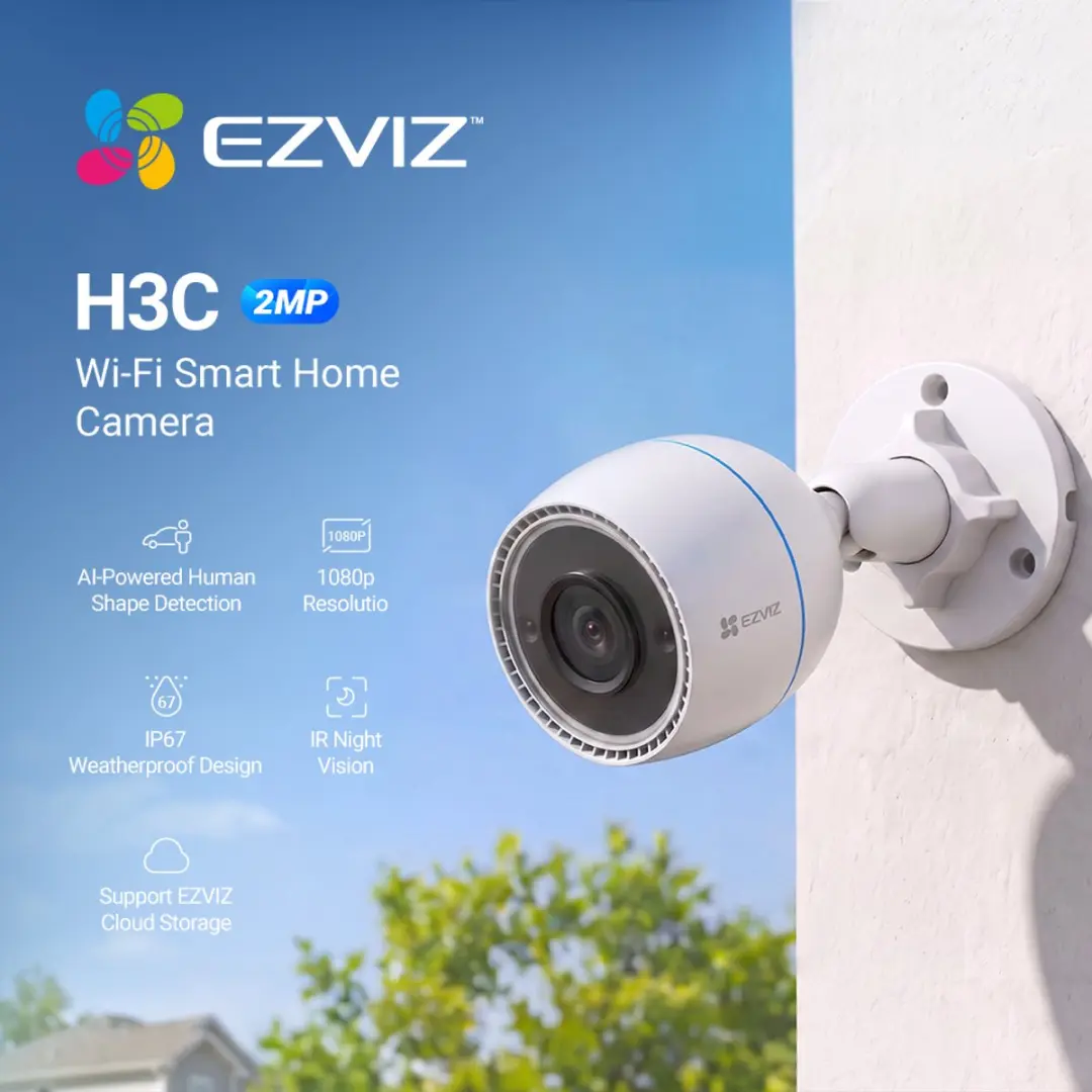 EZVIZ H3c Buitencamera - Full HD 1080p - Wit - afbeelding 2 van 6