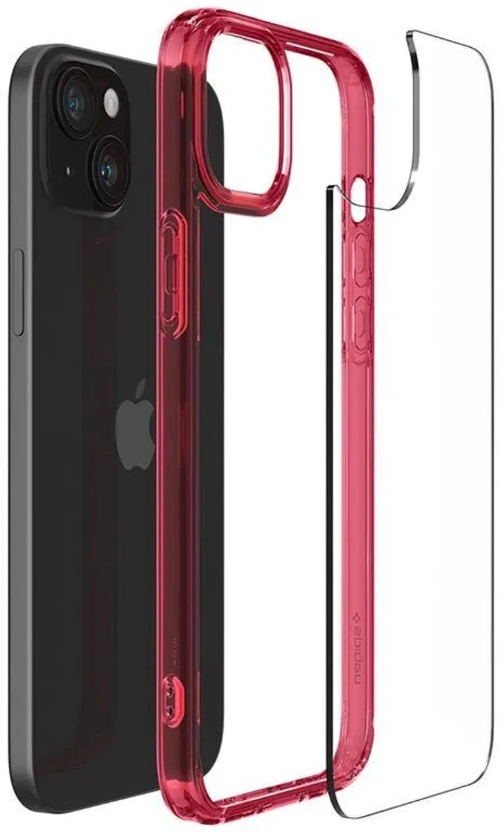 Spigen Ultra Hybrid Hoesje iPhone 15 Plus - Rood