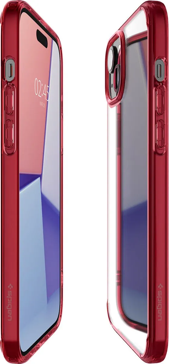 Spigen Ultra Hybrid Hoesje iPhone 15 Plus - Rood