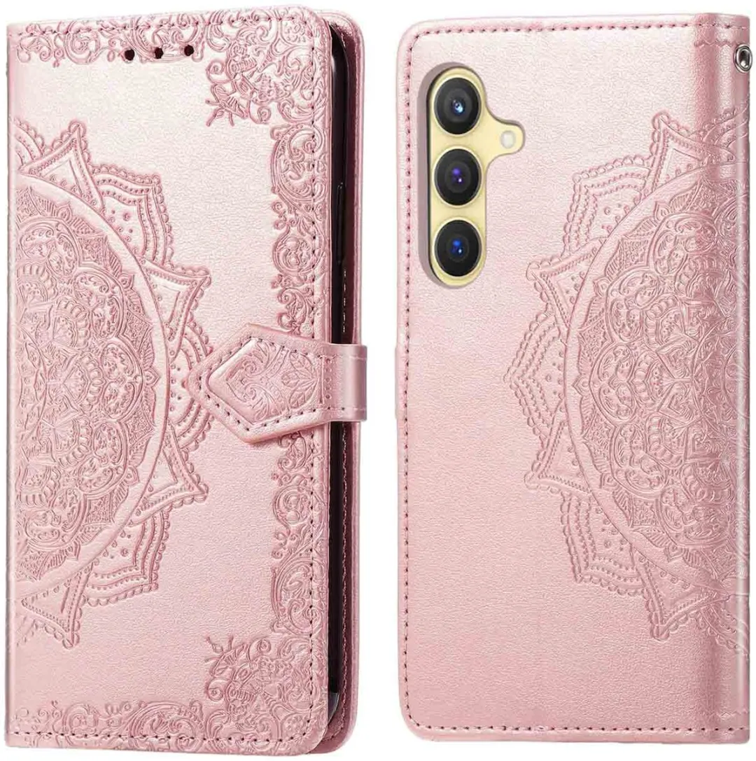 imoshiion Hoesje Samsung Galaxy S24/S25 Mandala Bookcase
