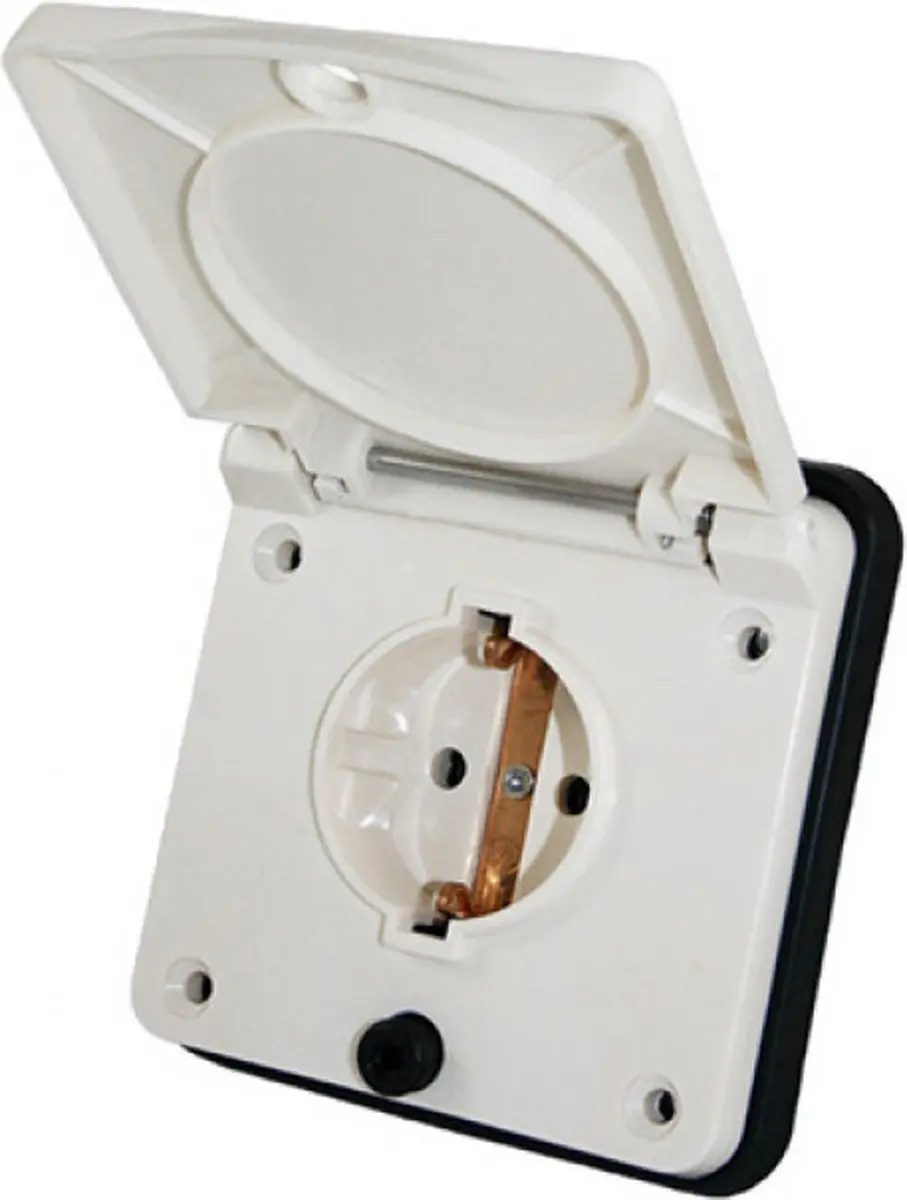 Haba buitenstopcontact 230 V wit